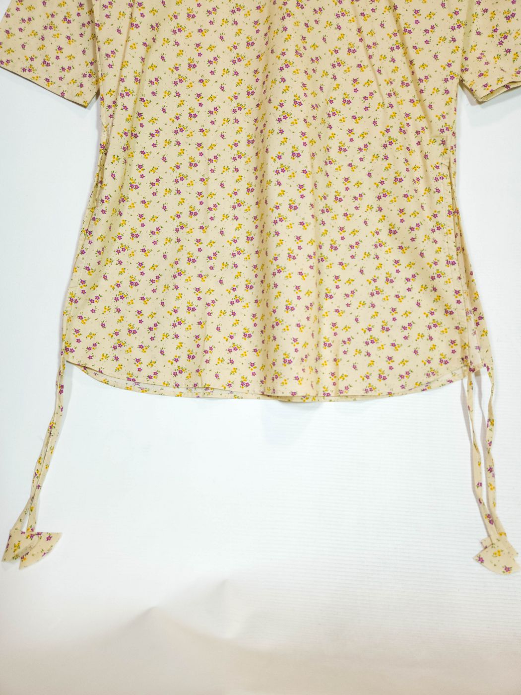Co-Ord Set V Neck-Beige Floral