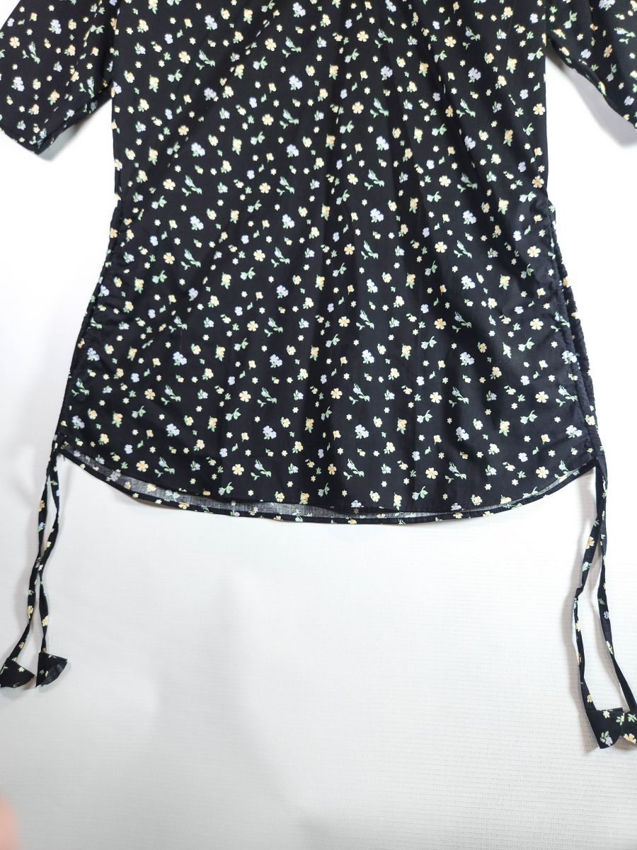 Co-Ord Set V Neck-Black Floral