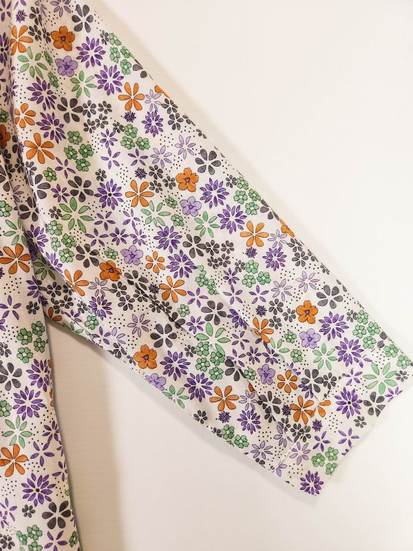 Co-Ord Set Band Neck-White Floral