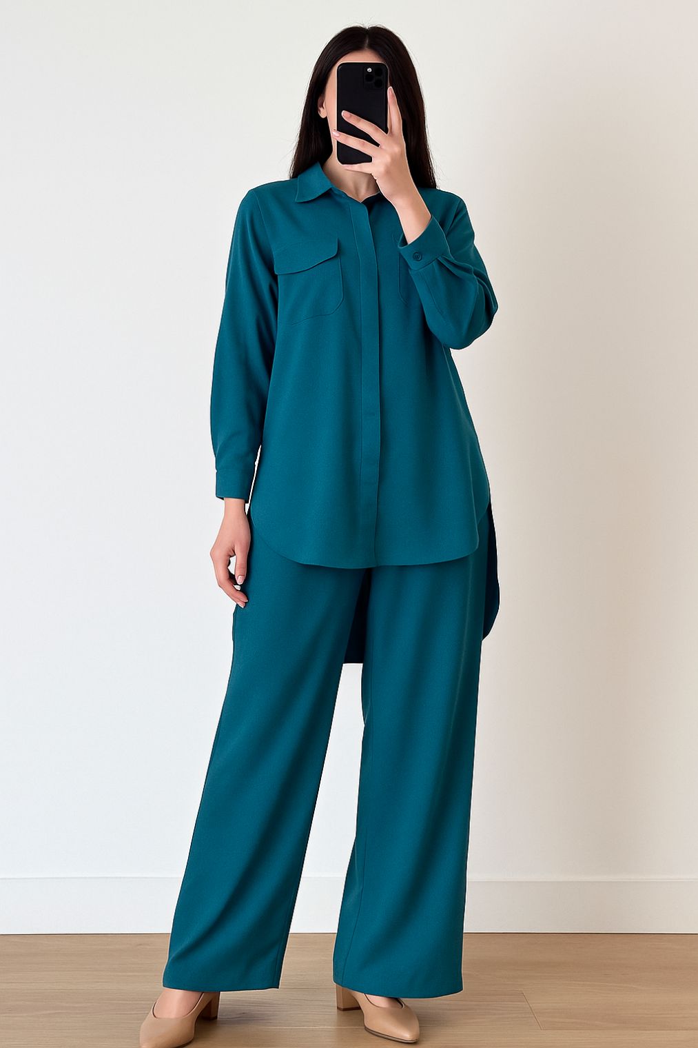 Co-ord Set Double Pocket Zink