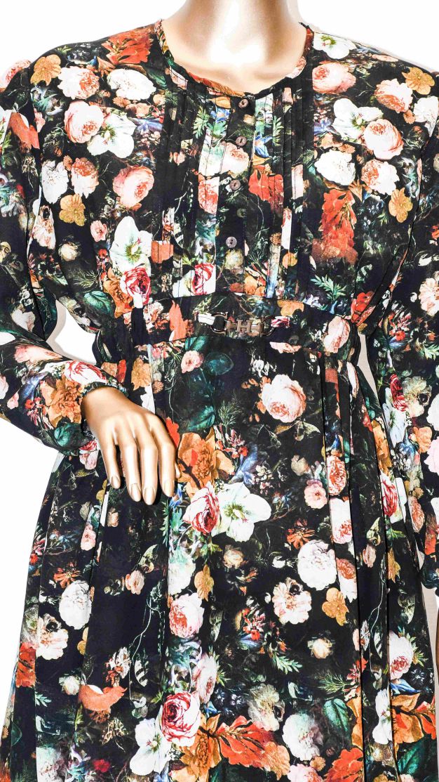 Printed Co-Ord Set Black Floral
