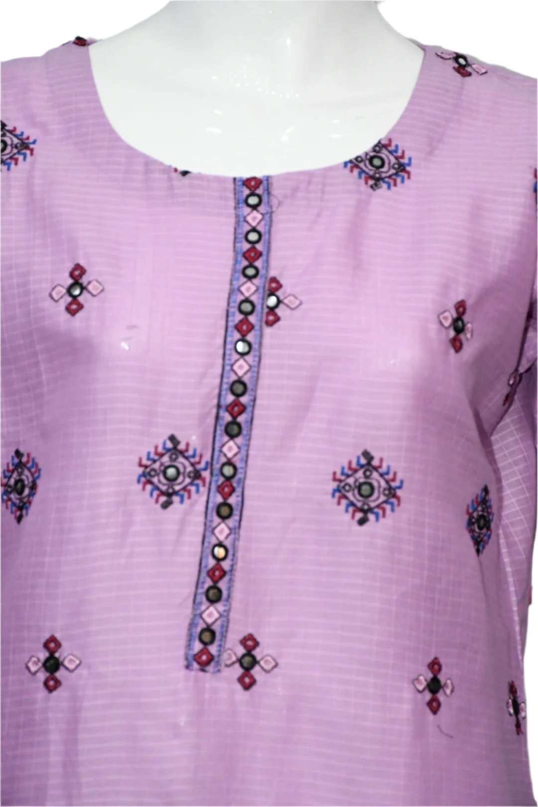 Mirror Styled Embroidered Lilac Shalwar Suit