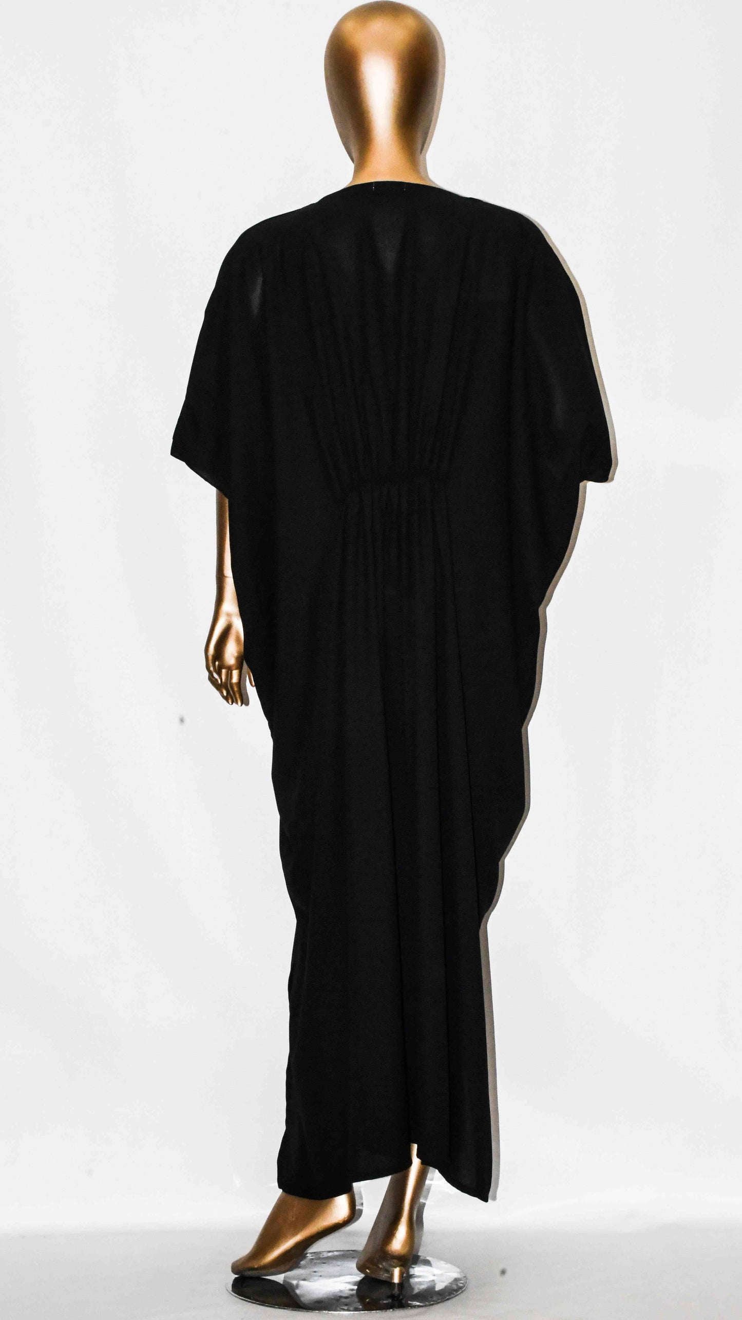 Maxi Kaftan Plain-Jet Black
