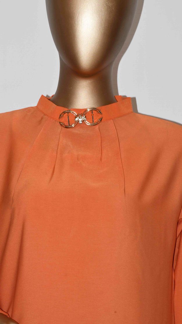 Top Plain Neck Buckle_Neon Orange