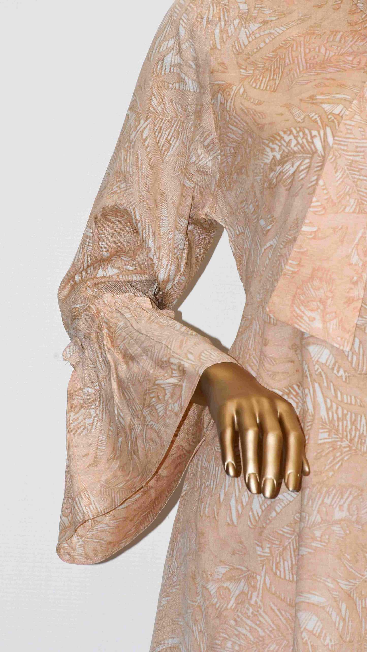 Tie Knot Lawn Co-Ord Set Peachy Leeche