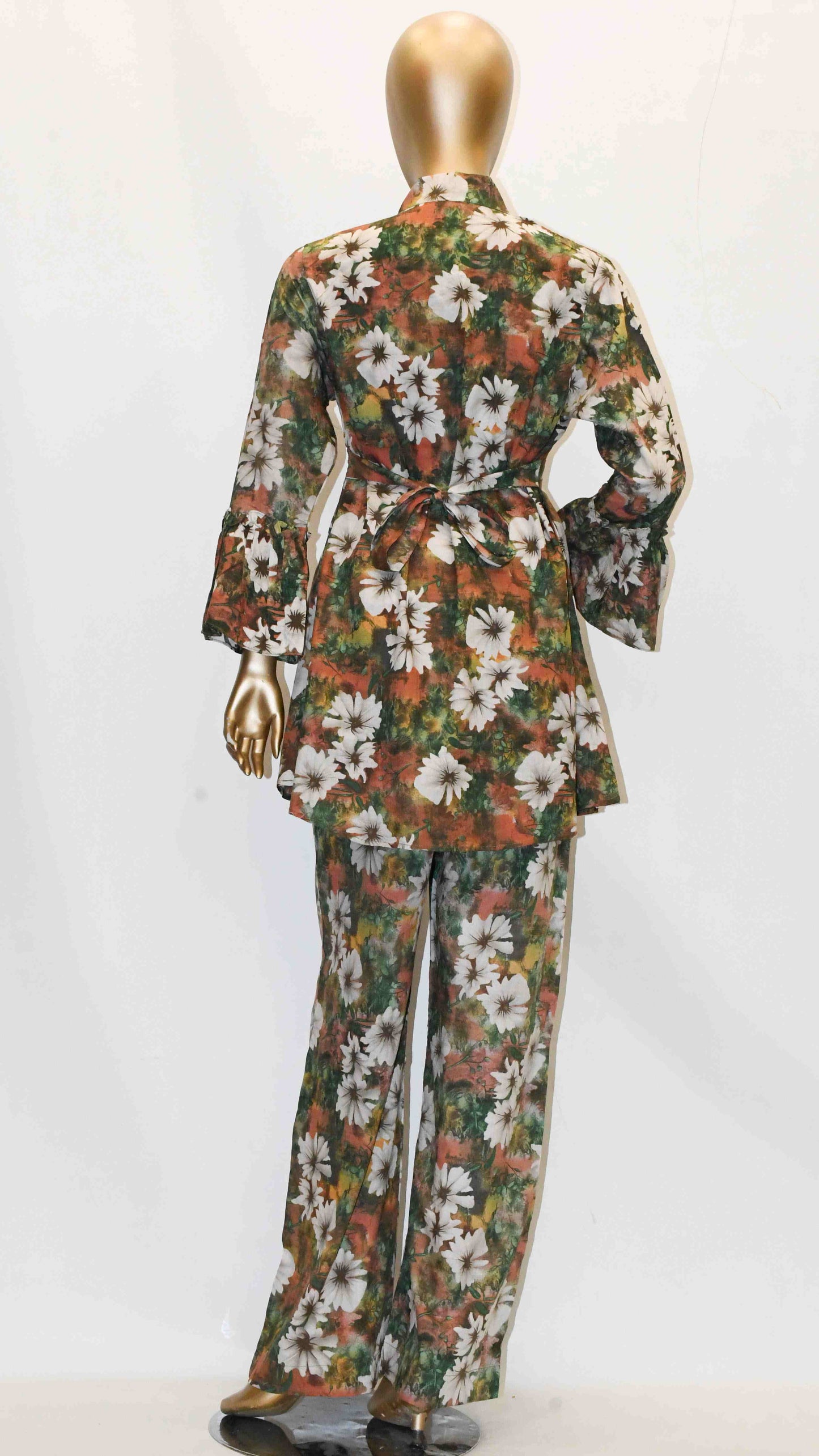 Tie Knot Lawn Co-Ord Set Spring Cocktail