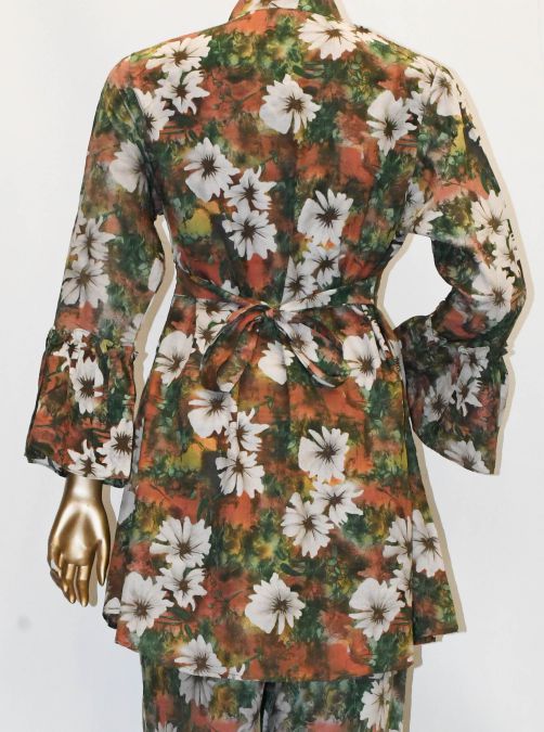 Tie Knot Lawn Co-Ord Set Spring Cocktail