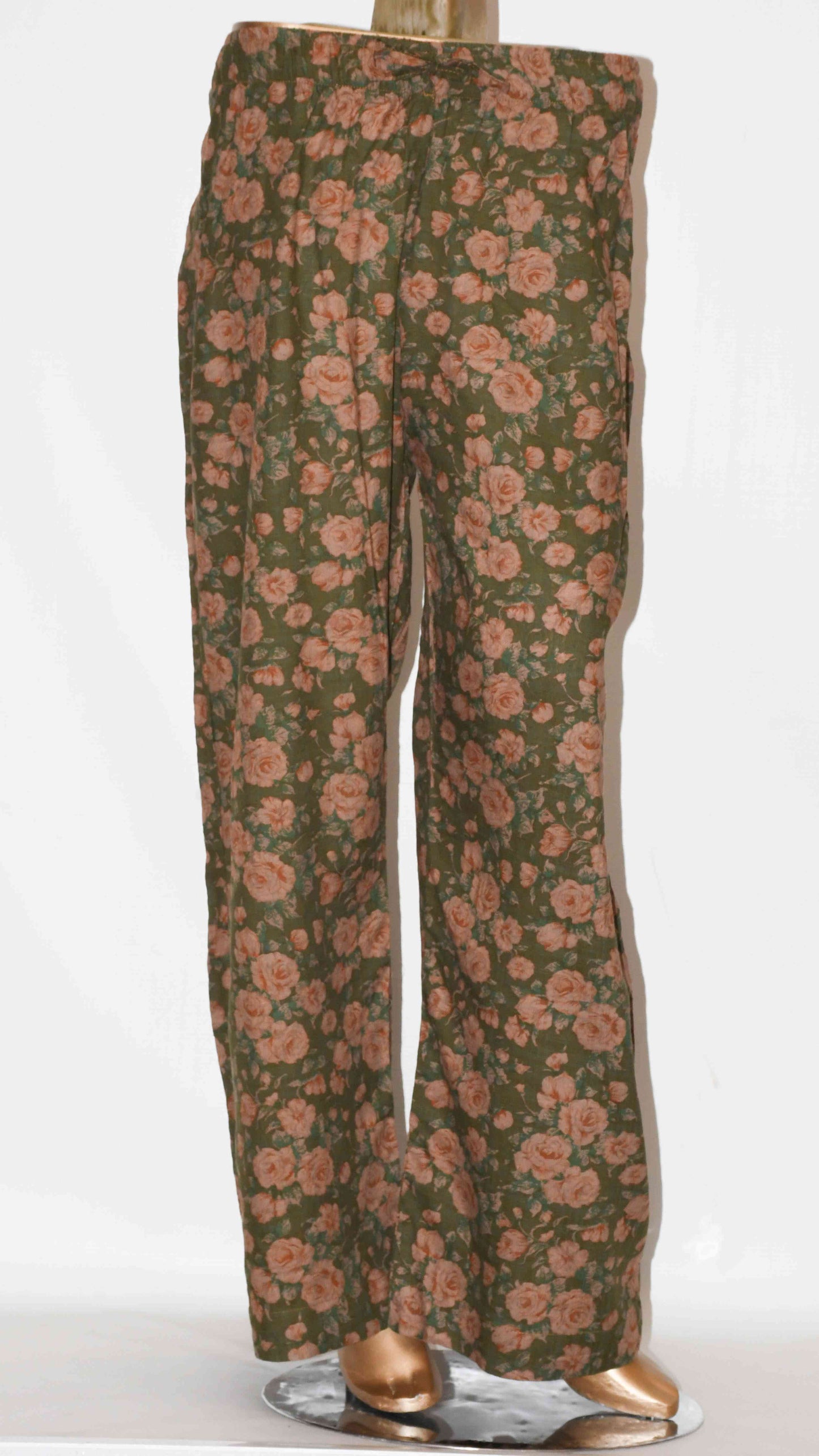 Tie Knot Lawn Co-Ord Set Mehndi Floral