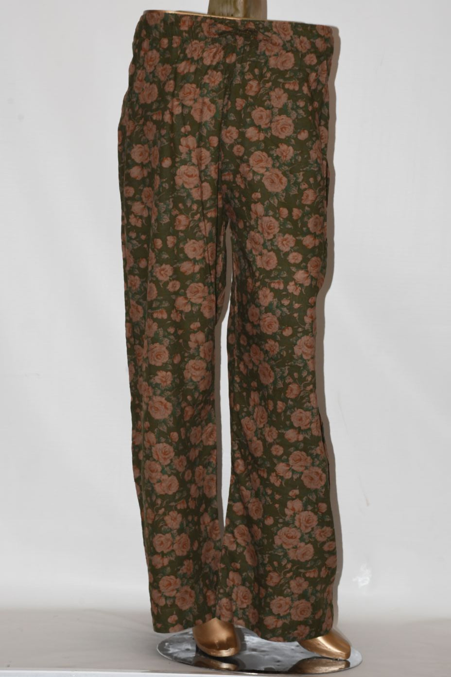 Tie Knot Lawn Co-Ord Set Mehndi Floral