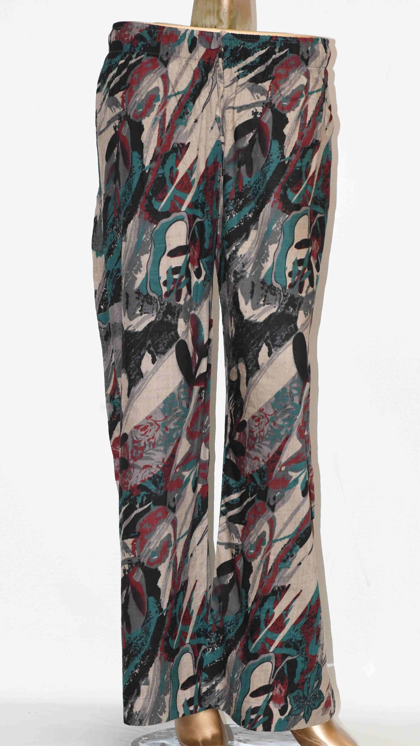 Tie Knot Lawn Co-Ord Set Abstract Printed