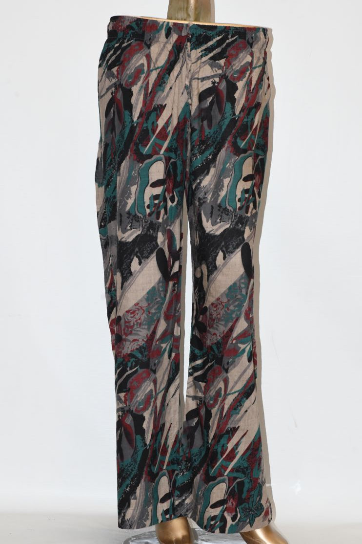 Tie Knot Lawn Co-Ord Set Abstract Printed