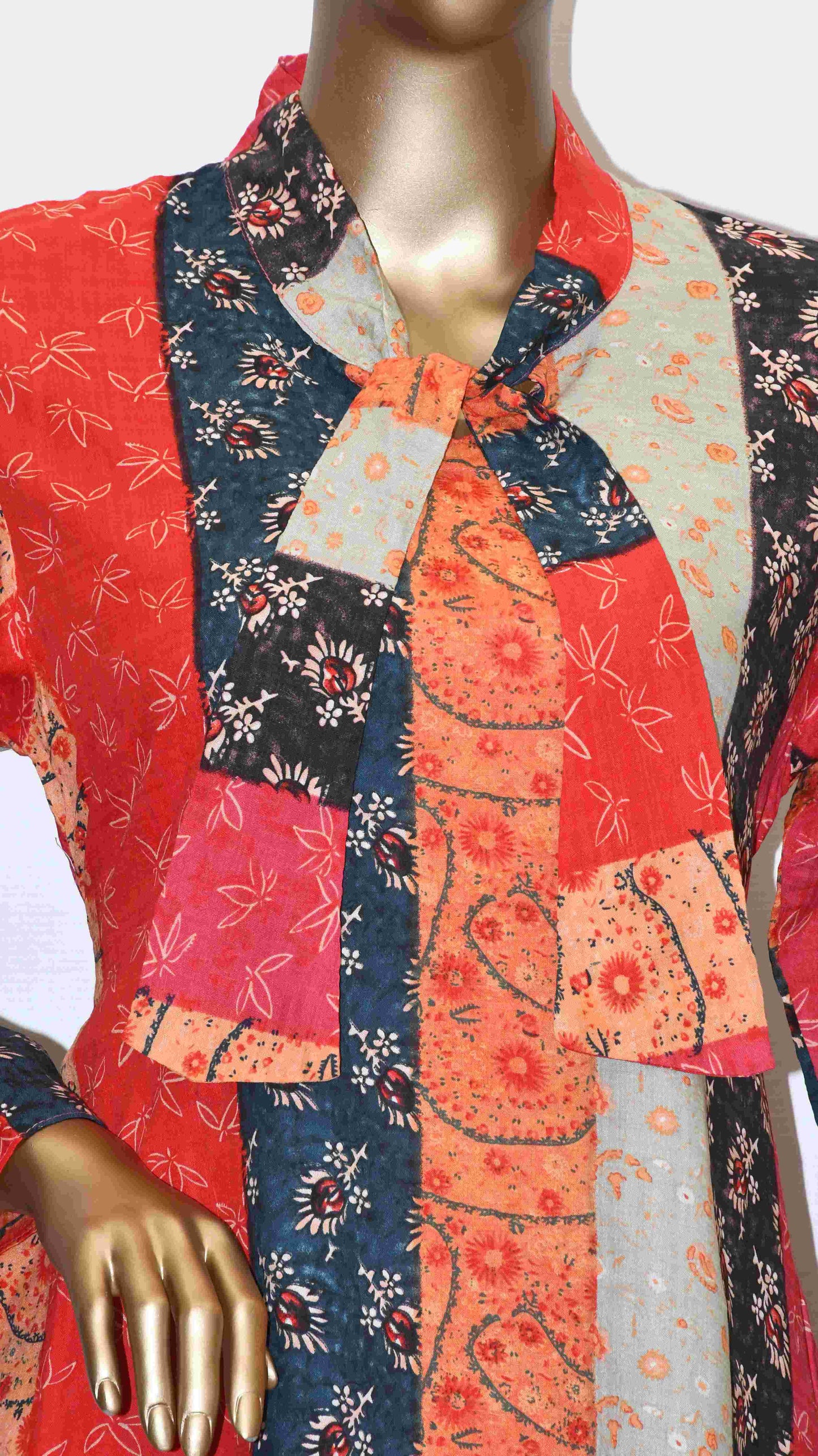 Tie Knot Lawn Co-Ord Set Multicoloured