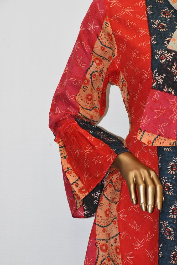 Tie Knot Lawn Co-Ord Set Multicoloured