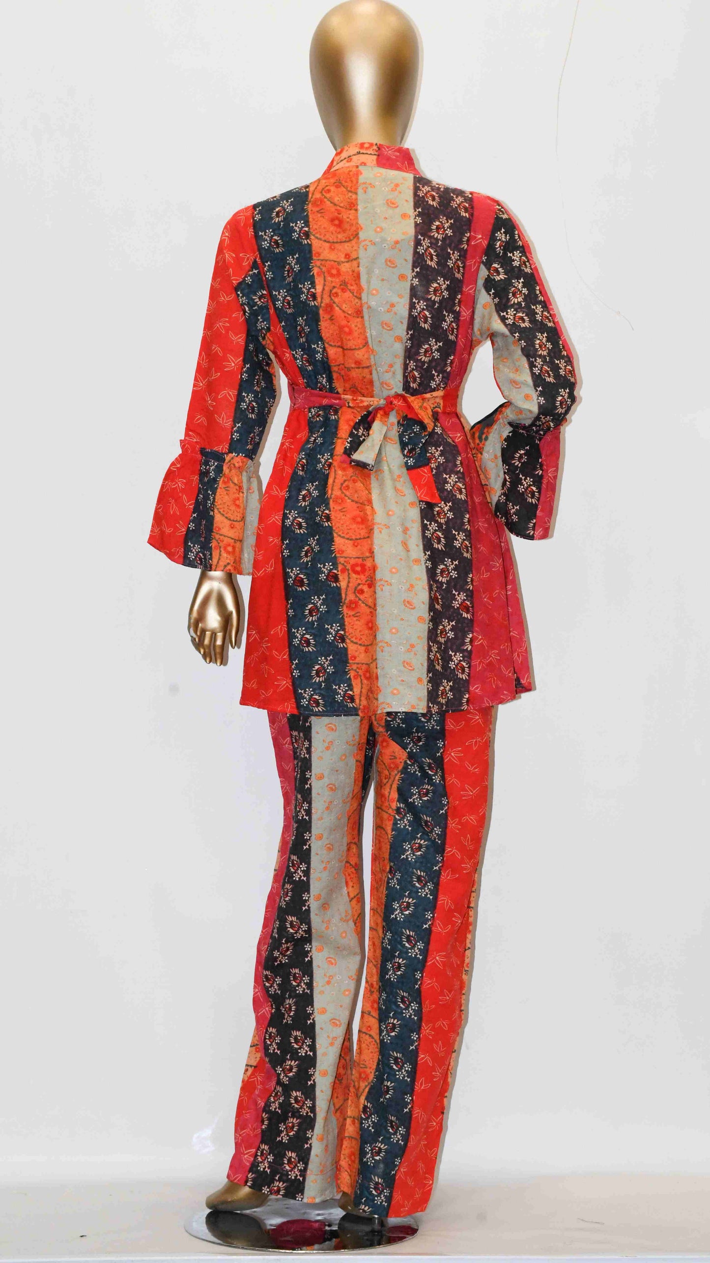 Tie Knot Lawn Co-Ord Set Multicoloured