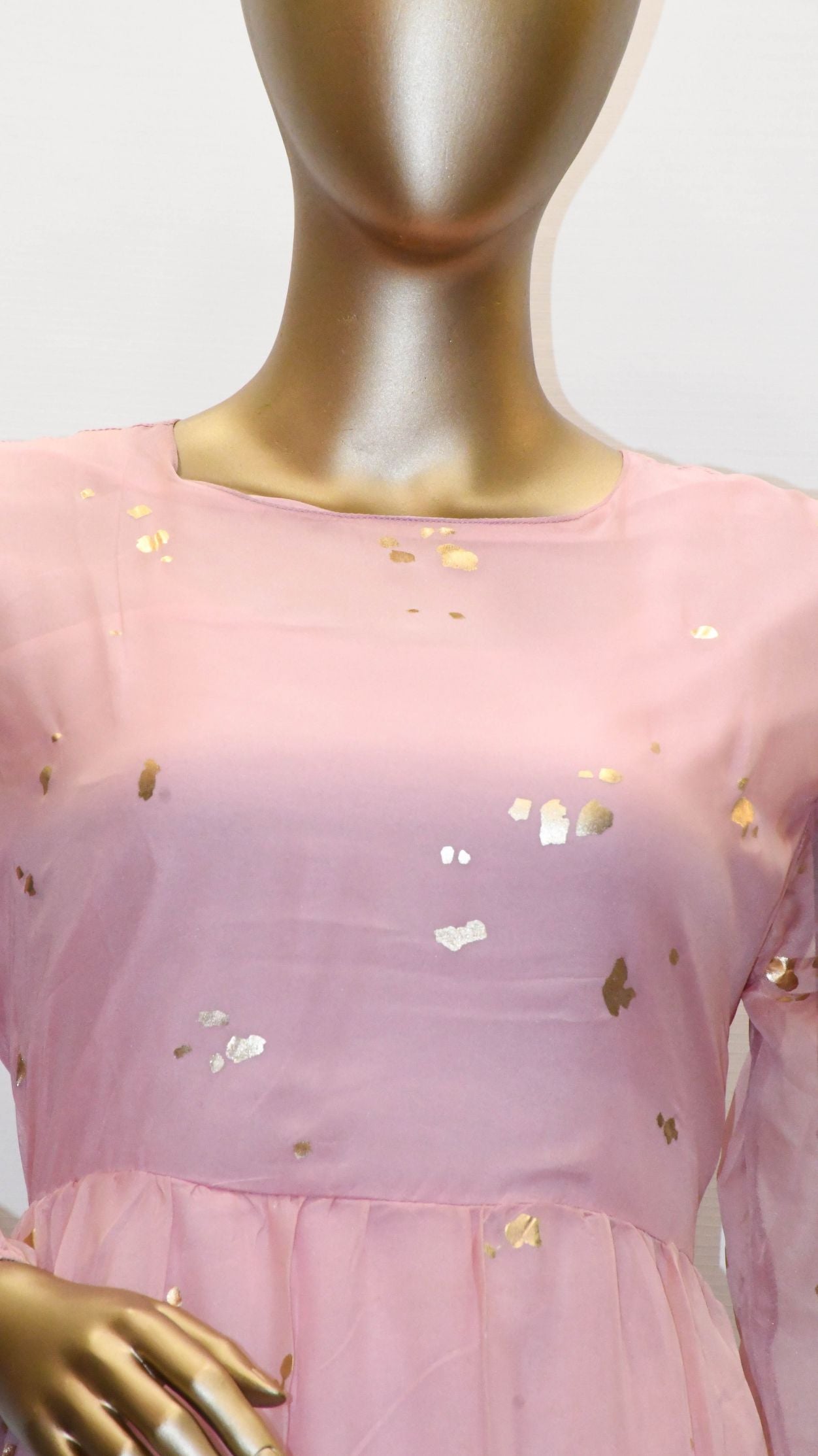 Maxi Regular Midi Dress-Baby Pink Glitter