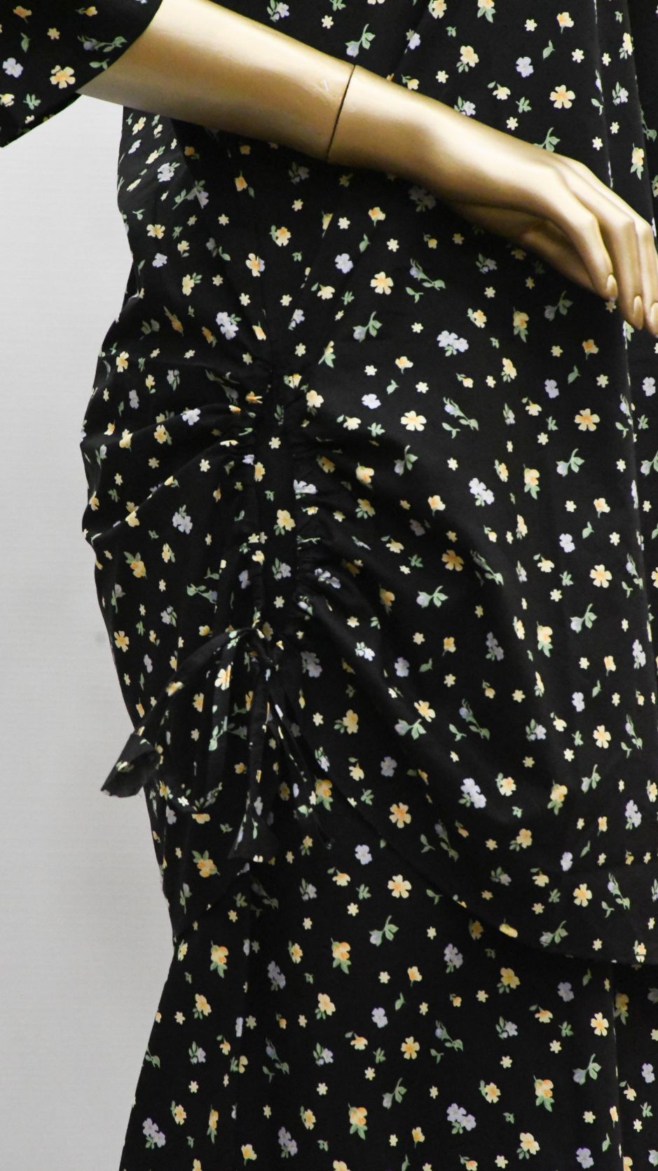 Co-Ord Set V Neck-Black Floral