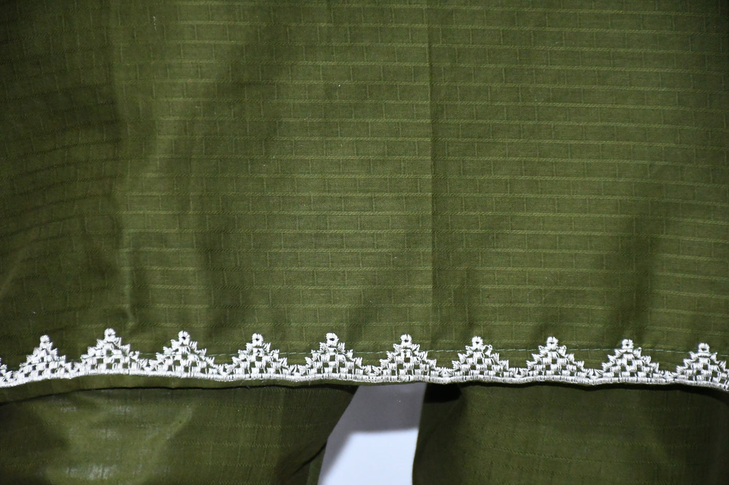 Moss Green Embroidered Shirt and Trouser