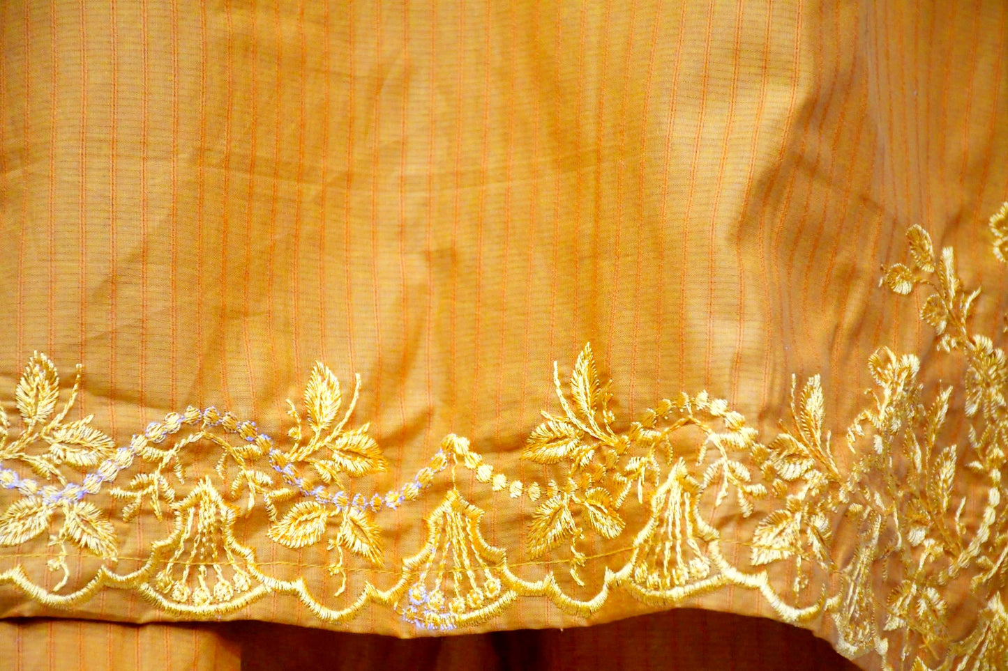 Mustard Yellow Embroidered Shirt and Trouser