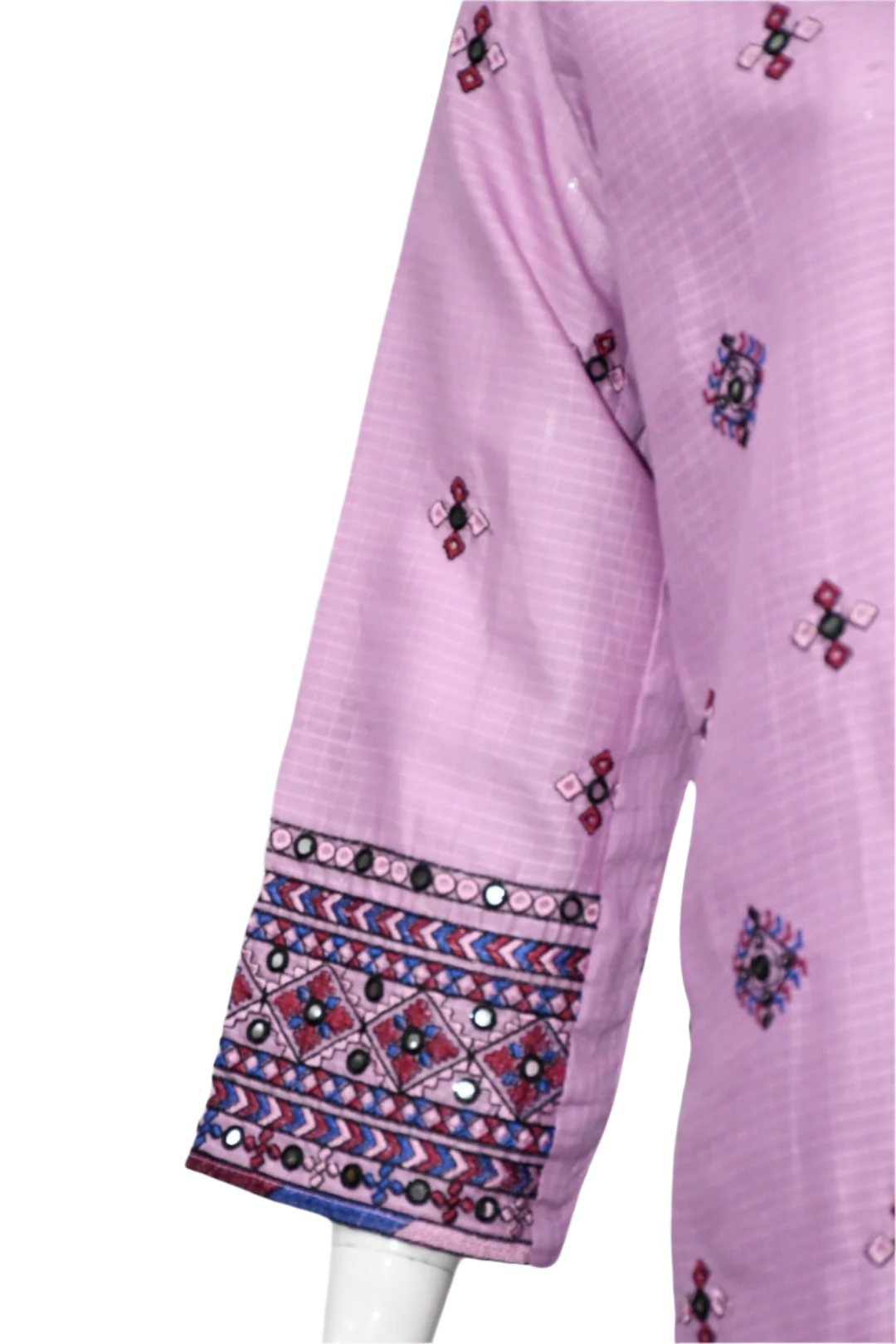Mirror Styled Embroidered Lilac Shalwar Suit
