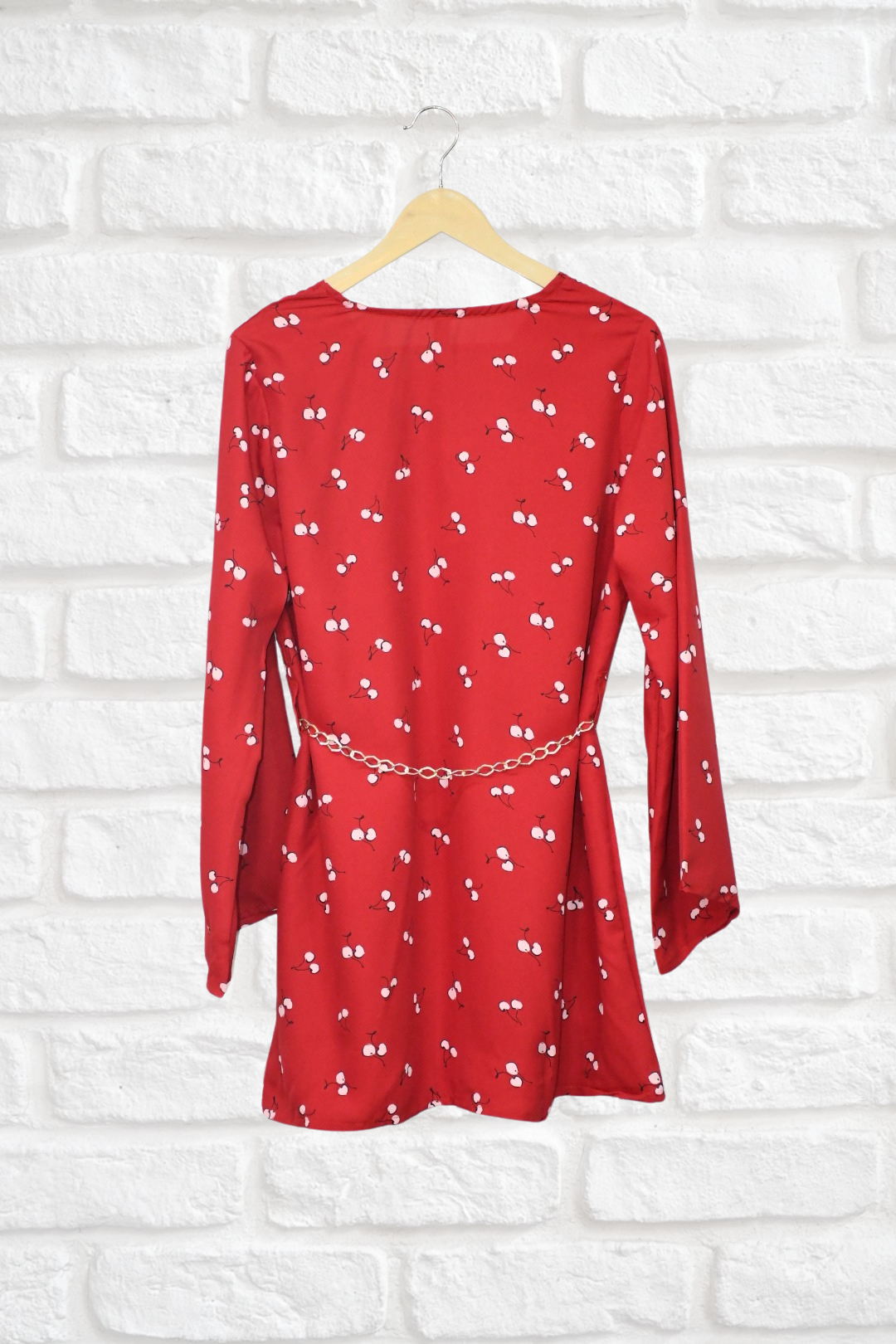 Dephelia Floral Two Piece - Coral Red