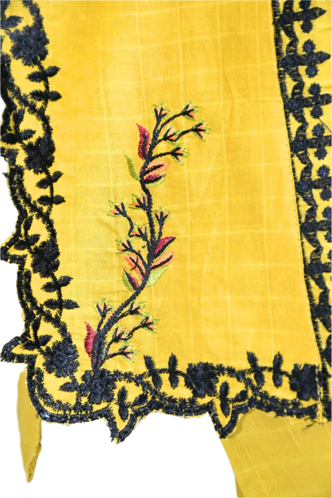 Mustard Vintage Embroidered Shirt and Trouser