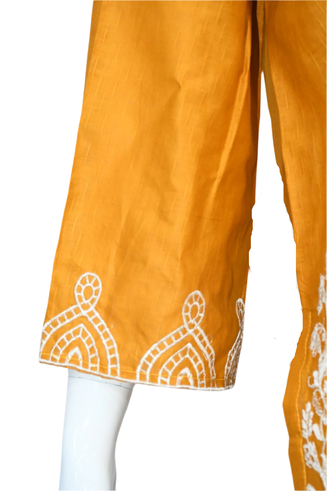 Mustard Yellow Embroidered Shirt and Trouser