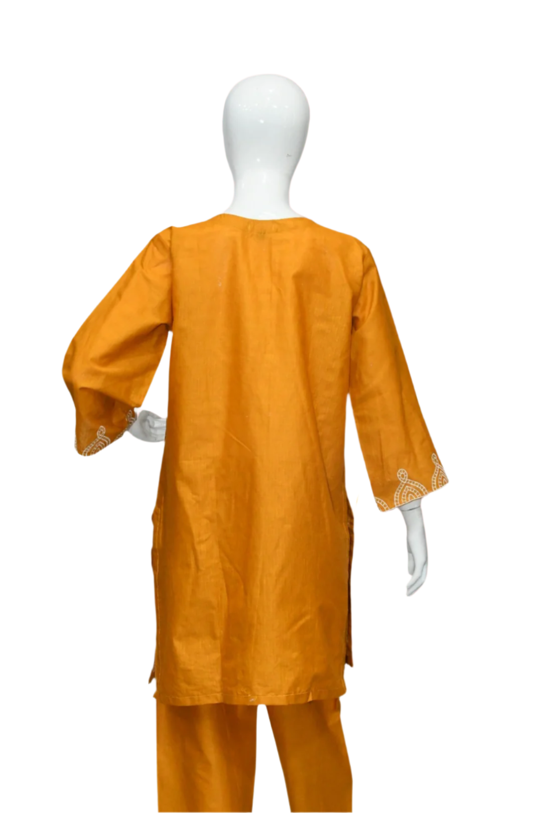Mustard Yellow Embroidered Shirt and Trouser