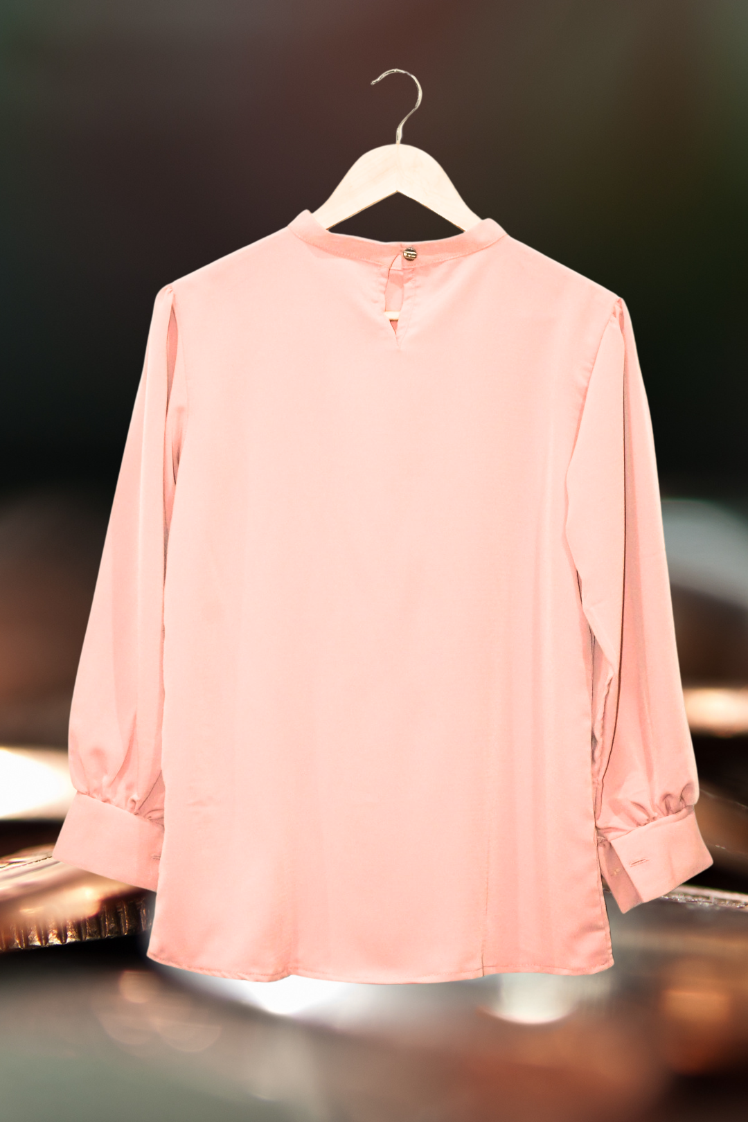 Top Plain Neck Buckle_Dusty Peach