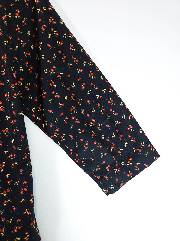Co-Ord Set Band Neck-Starry Black