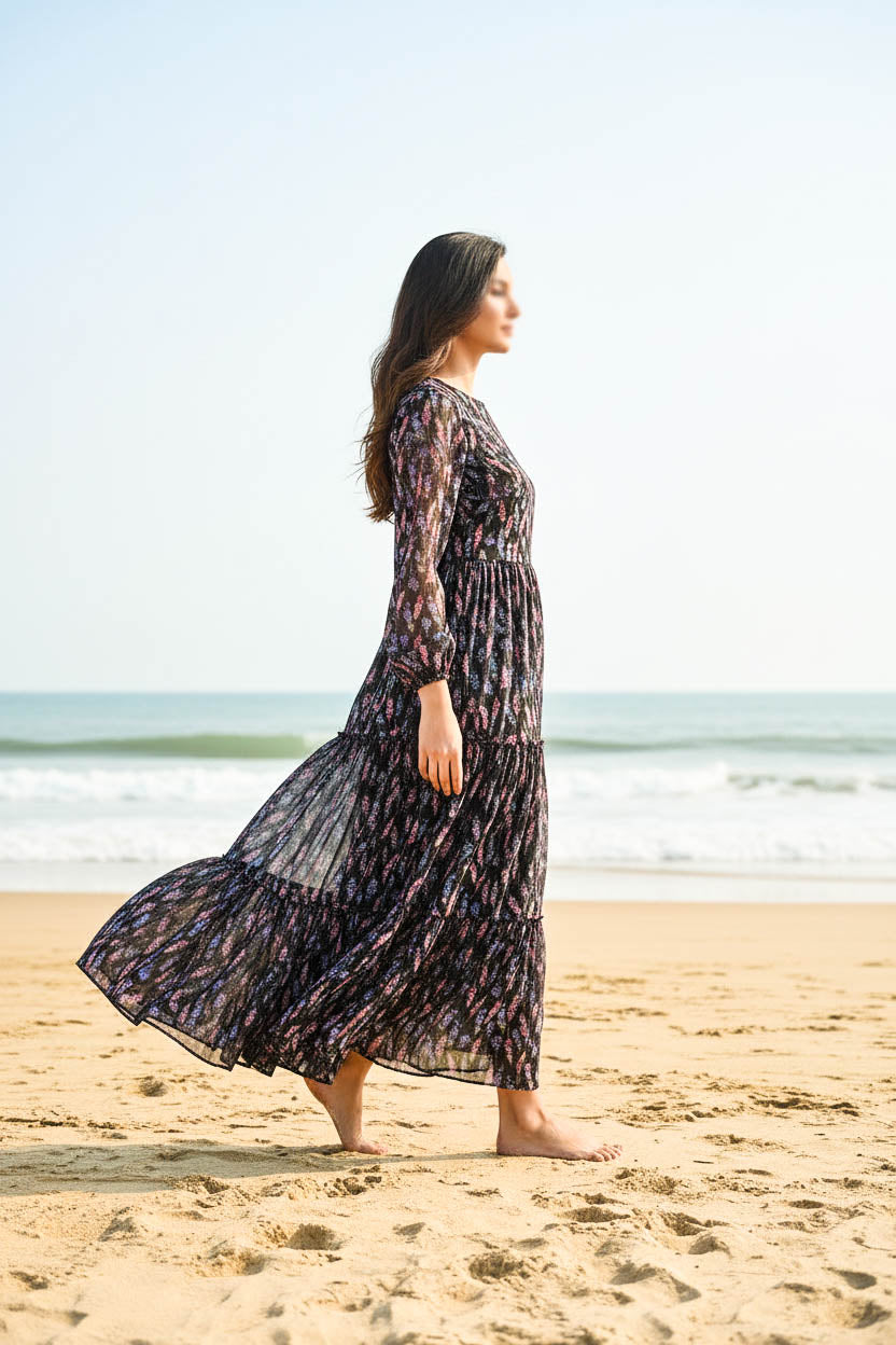 Maxi Regular Midi Dress-Evening Meadow