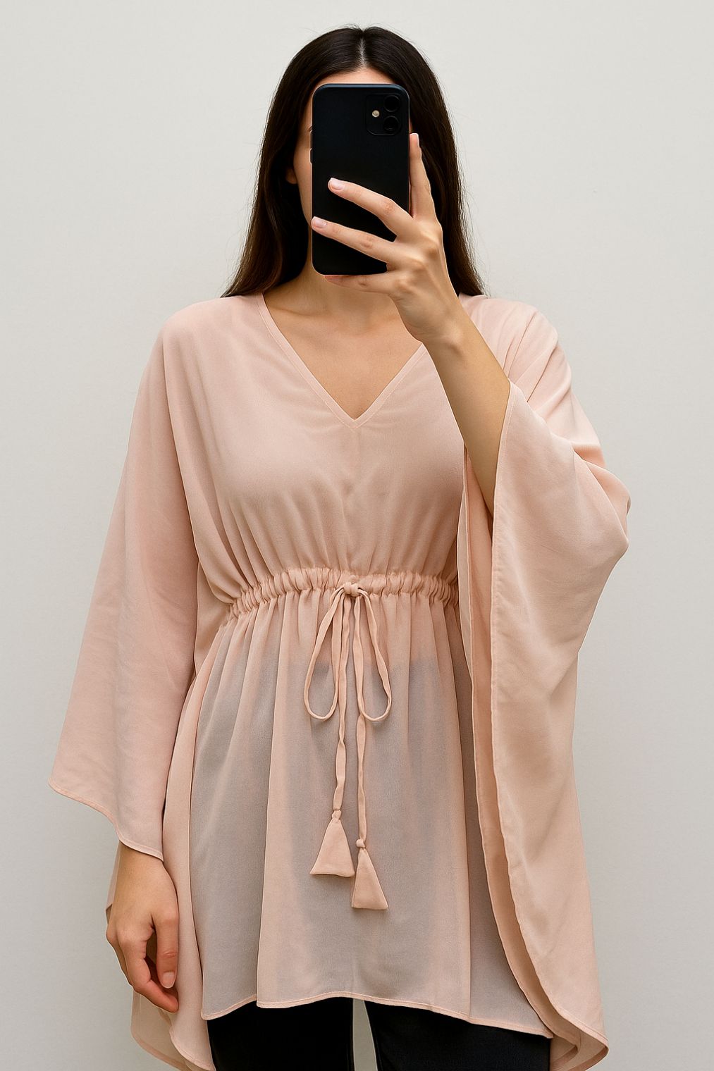 Kaftan Top- Soft Pink