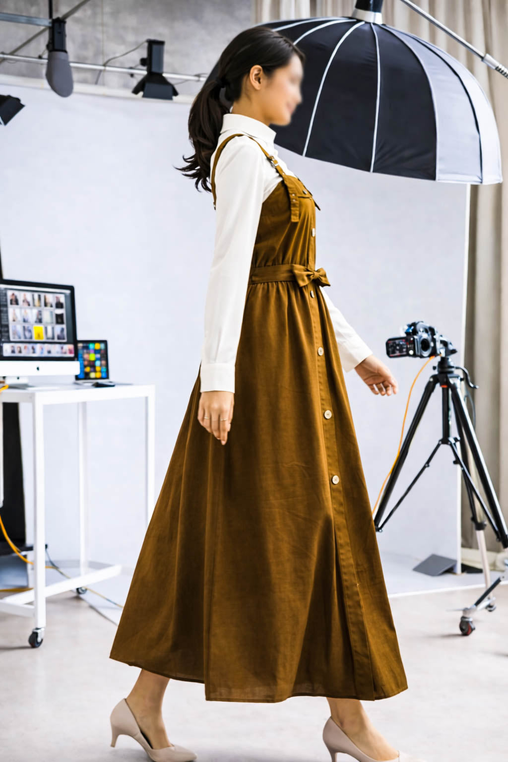 Maxi Romper-Autumn Brown