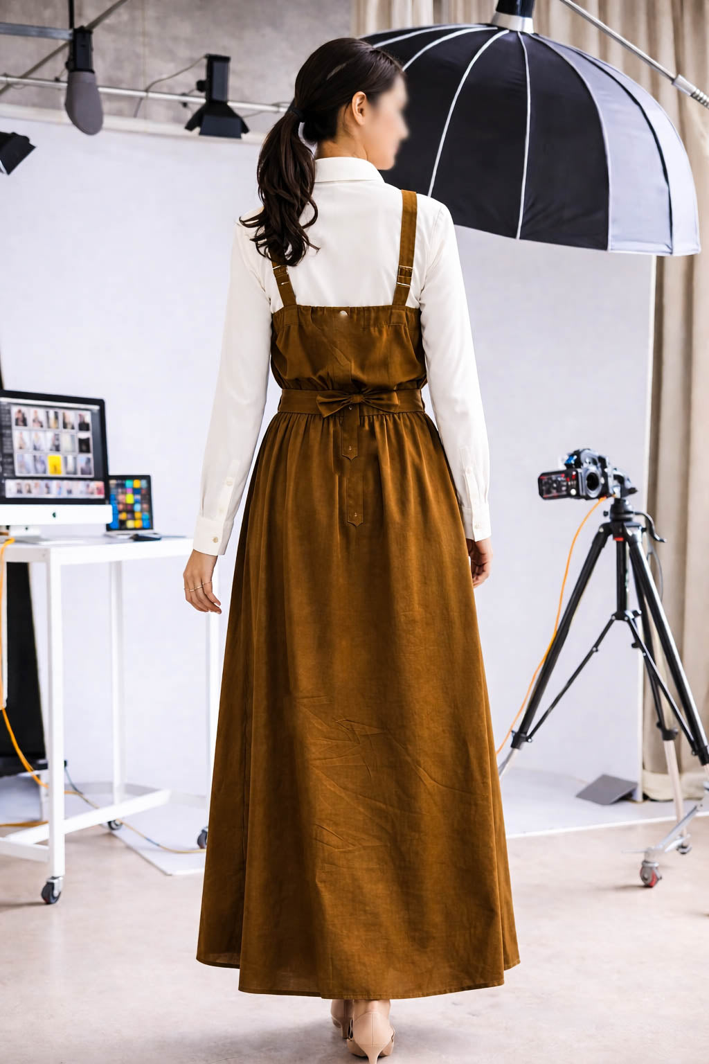 Maxi Romper-Autumn Brown