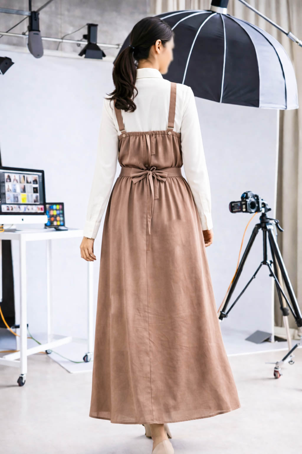 Maxi Romper-Coffee Brown