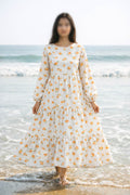 Maxi Regular Midi Dress-Coastal Bloom