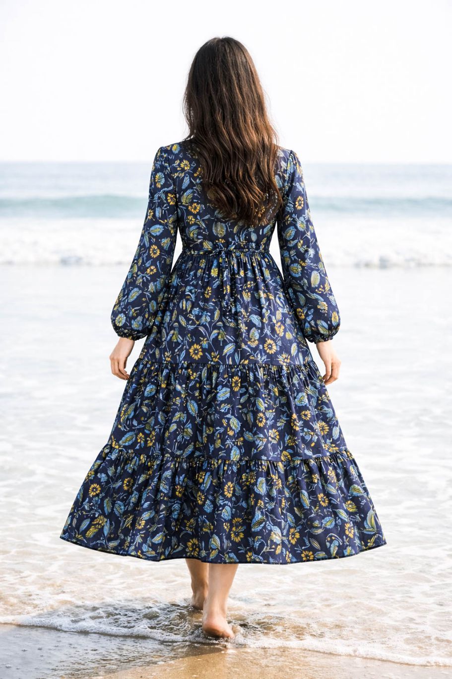 極美品✨️完売品 22年 7,4万 フォクシー Libre Dress 42 紺 Maxi – ZEFROZ