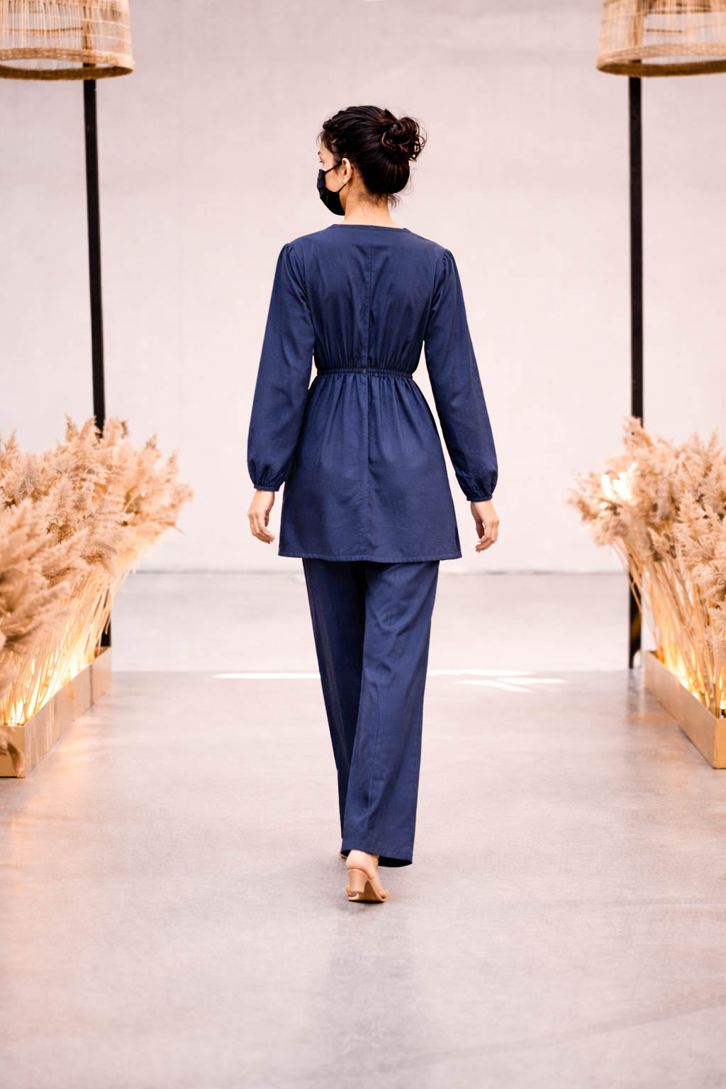 Co-Ord Set V Button Neck-Zinq