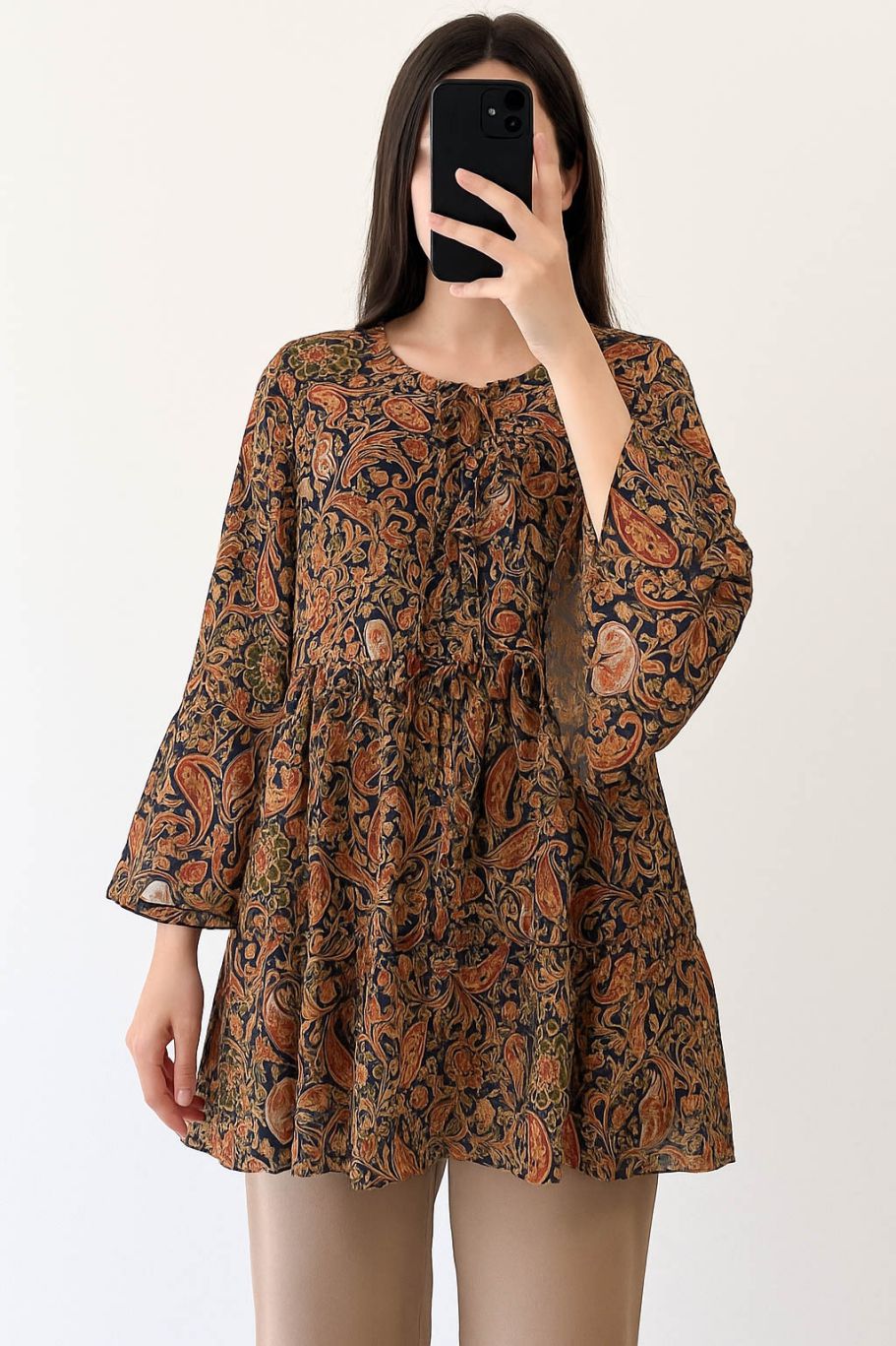 Co-Ord Set Matching Trouser Paisley Print