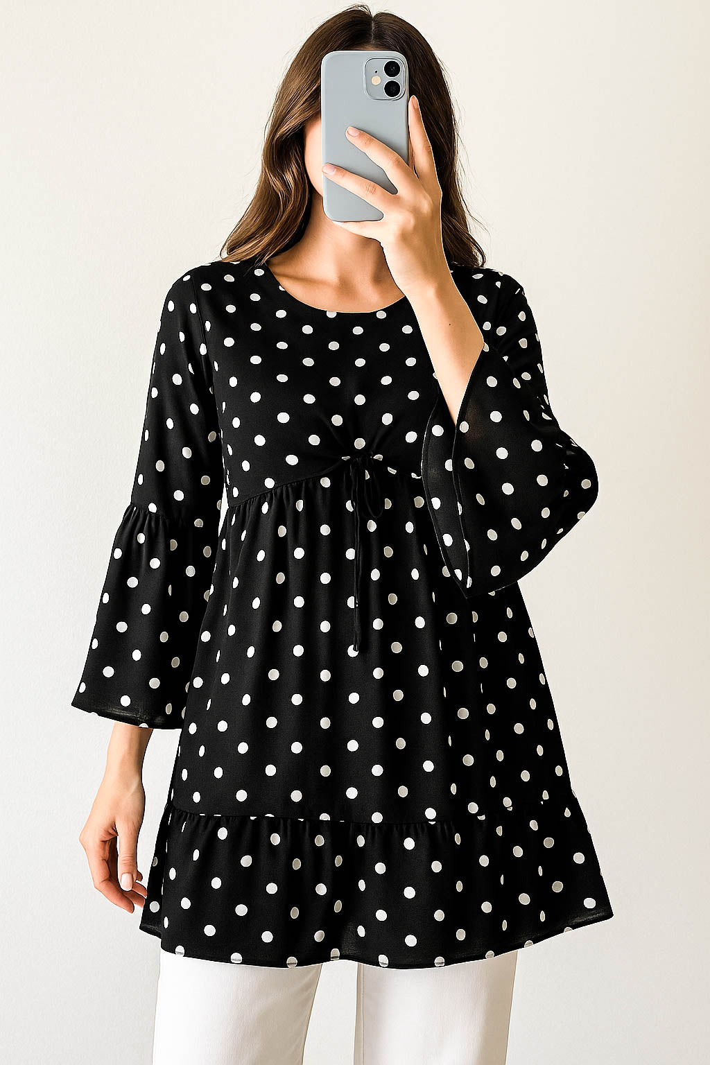 Co-Ord Set Matching Trouser Polka Dots
