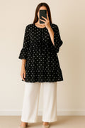 Co-Ord Set Lace-Up Top Polka Dots