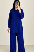 Co-ord Set Double Pocket Royal Blue