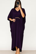 Maxi Kaftan Plain Plum