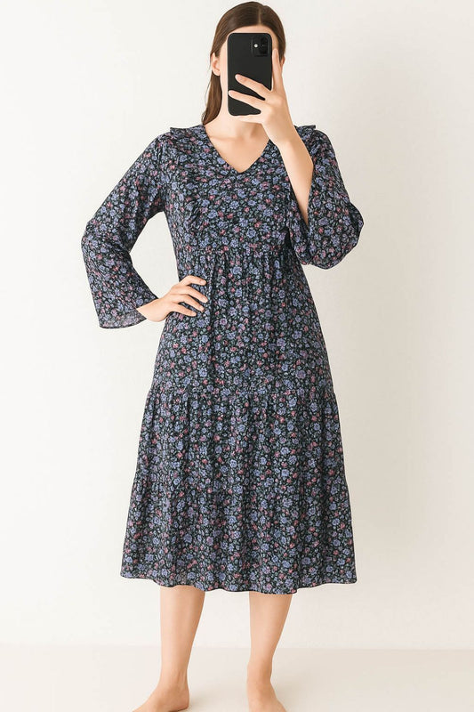 Maxi Frill-Ditsy Floral