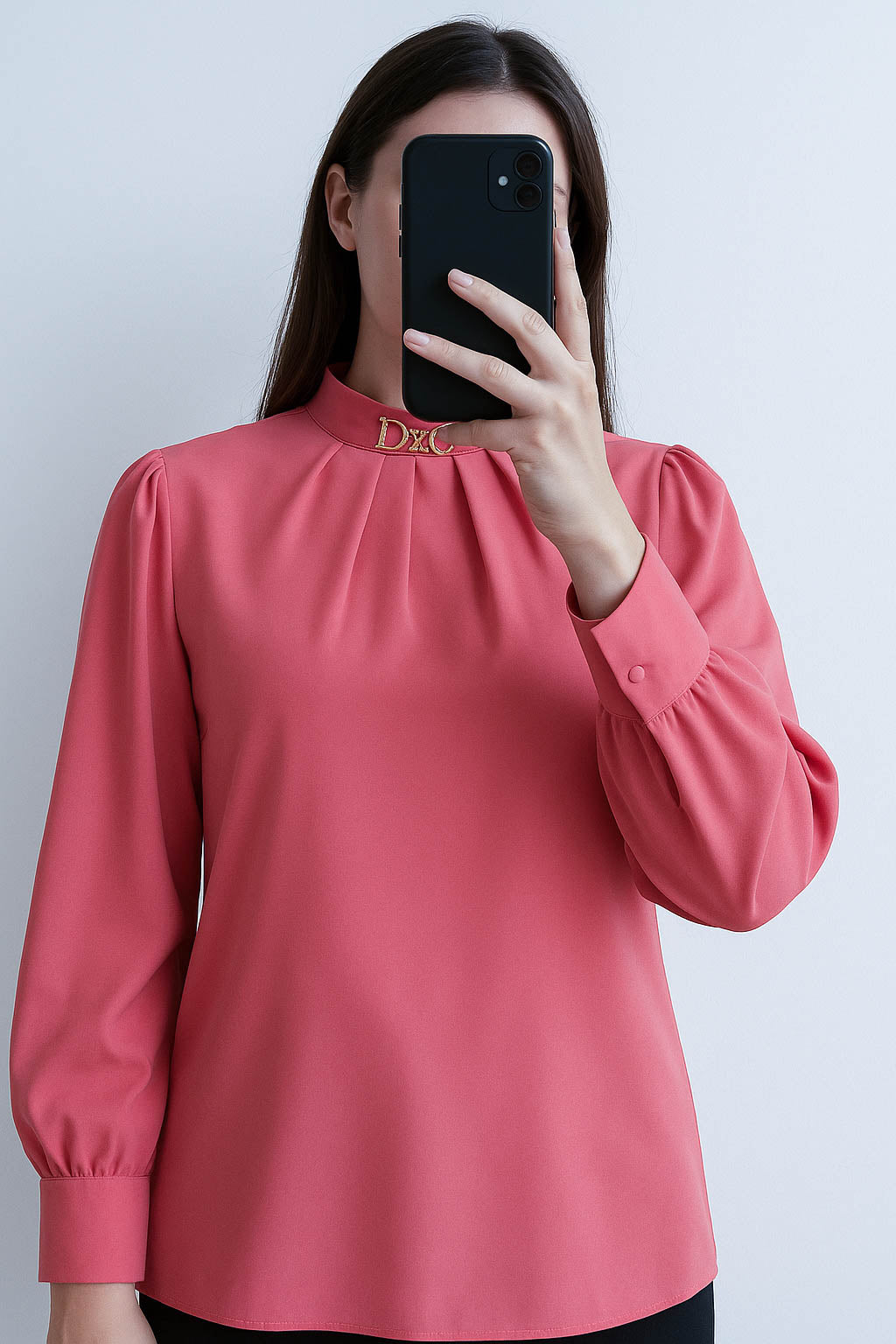 Top Plain Neck Buckle- Solid Pink