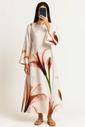 Bold Blossom Silk Maxi-Lily Floral Print