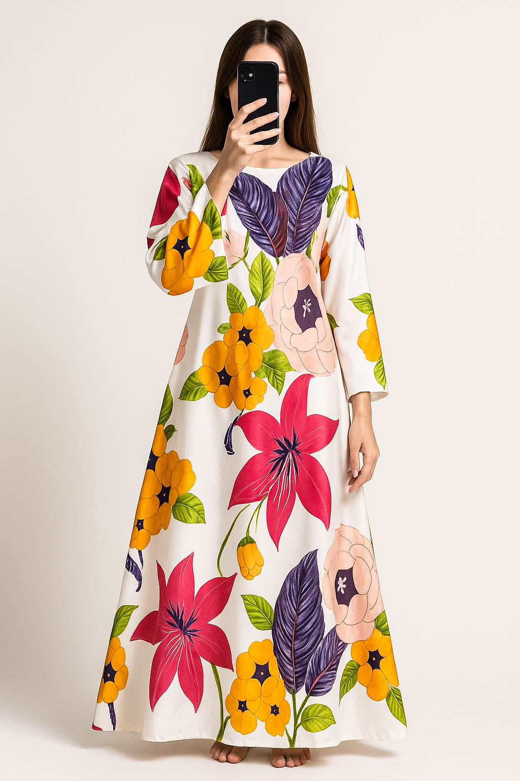 Bold Blossom Silk Maxi-Bold, Oversized Flowers