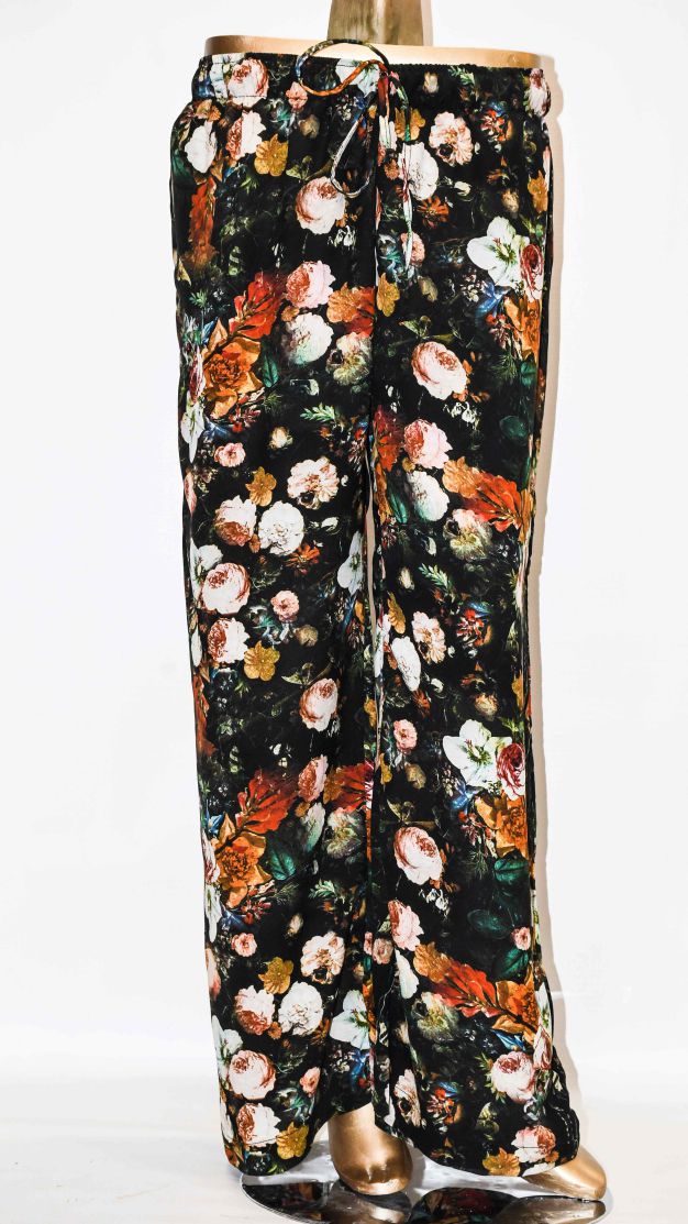 Printed Co-Ord Set Black Floral