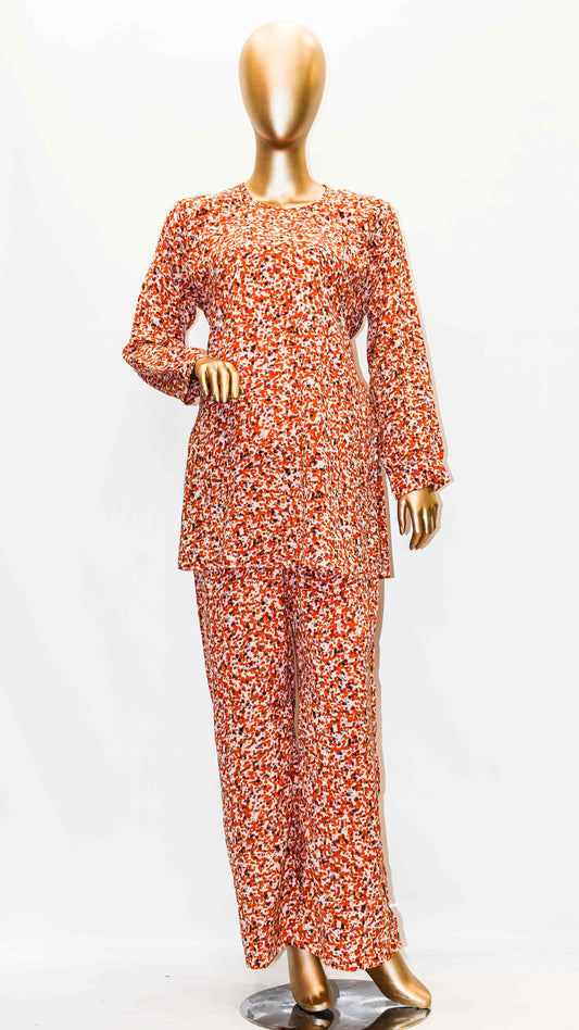 Co-Ords Set Red Camouflage