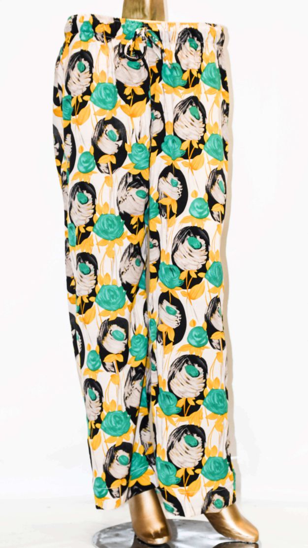 Co-Ords Set Mustard Green Floral