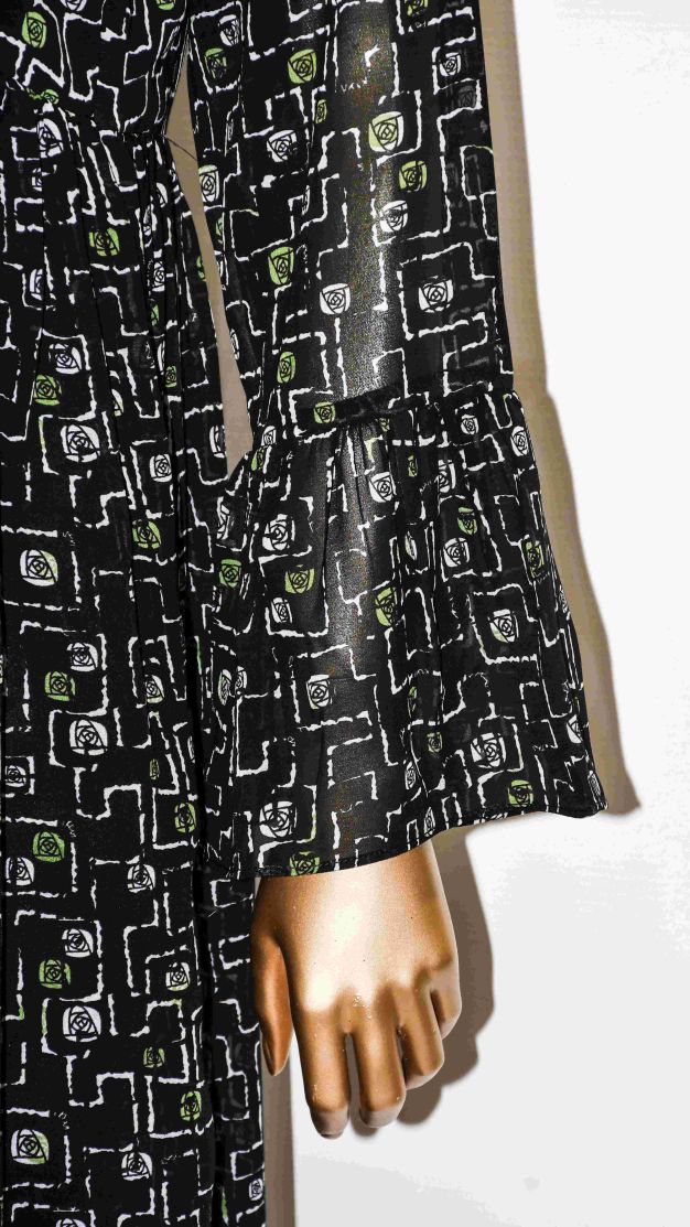 Co-Ord Set Lace-Up Top Black & White